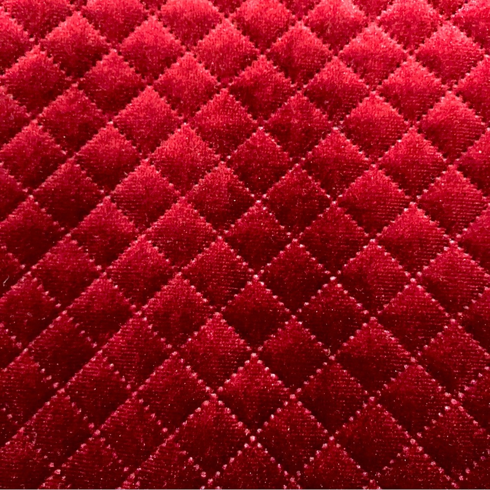 Paris Atelier Burgundy Quilted Velour Mini Skirt - Size 4 - Picture 6 of 8